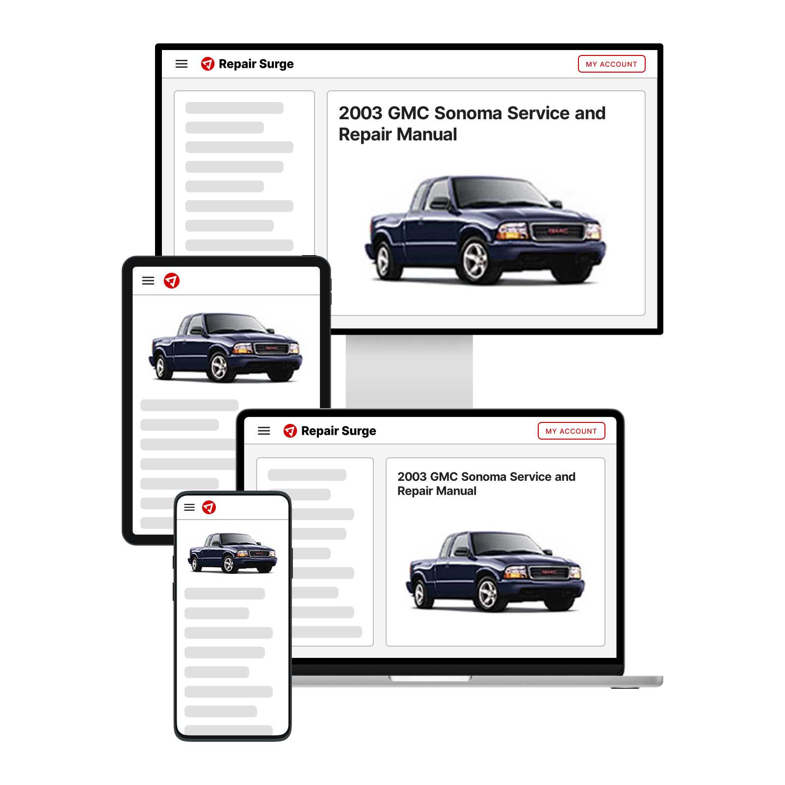 gmc sonoma repair manual