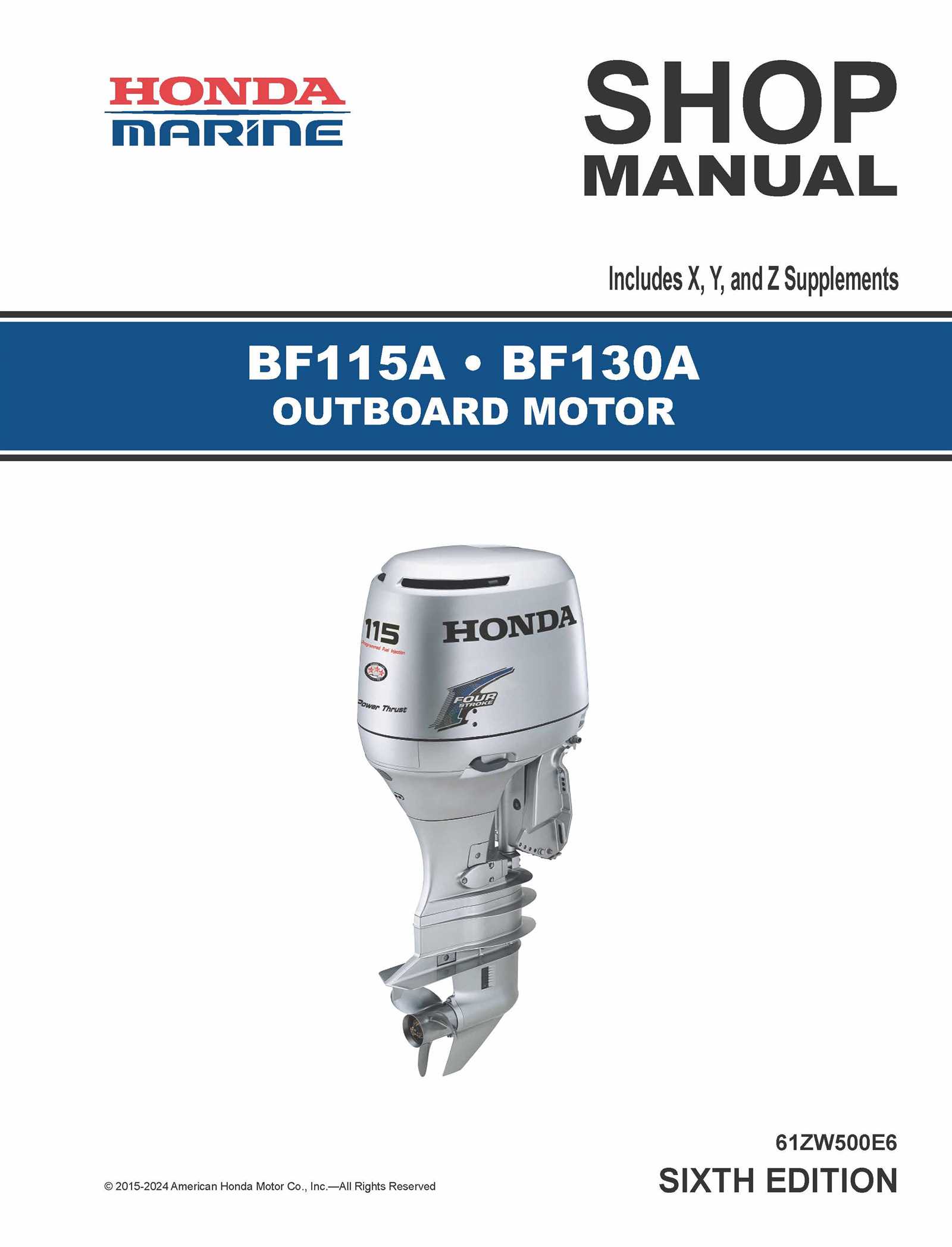 seloc honda outboard repair manual