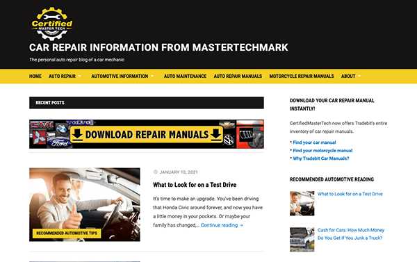 where to buy auto repair manuals