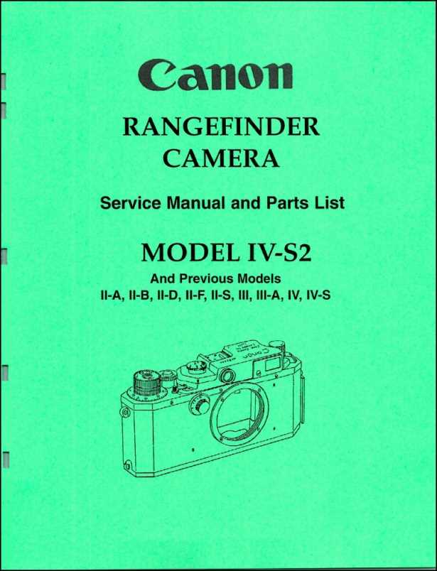 canon camera repair manual