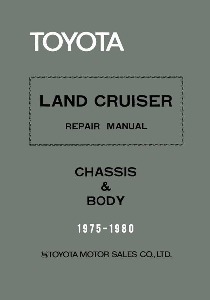 toyota fj40 repair manual