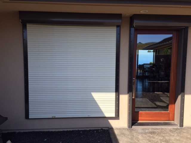 manual roll down hurricane shutter repair