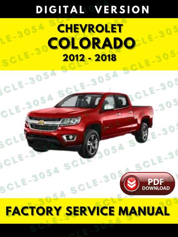 2018 chevy colorado repair manual