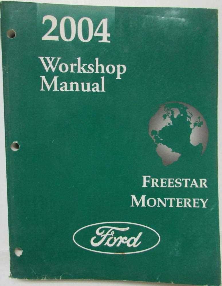 2004 mercury monterey repair manual