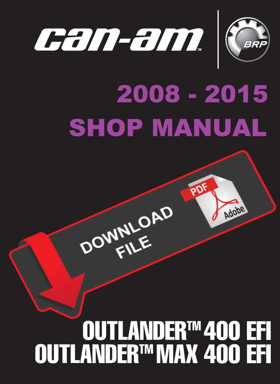 can am outlander repair manual