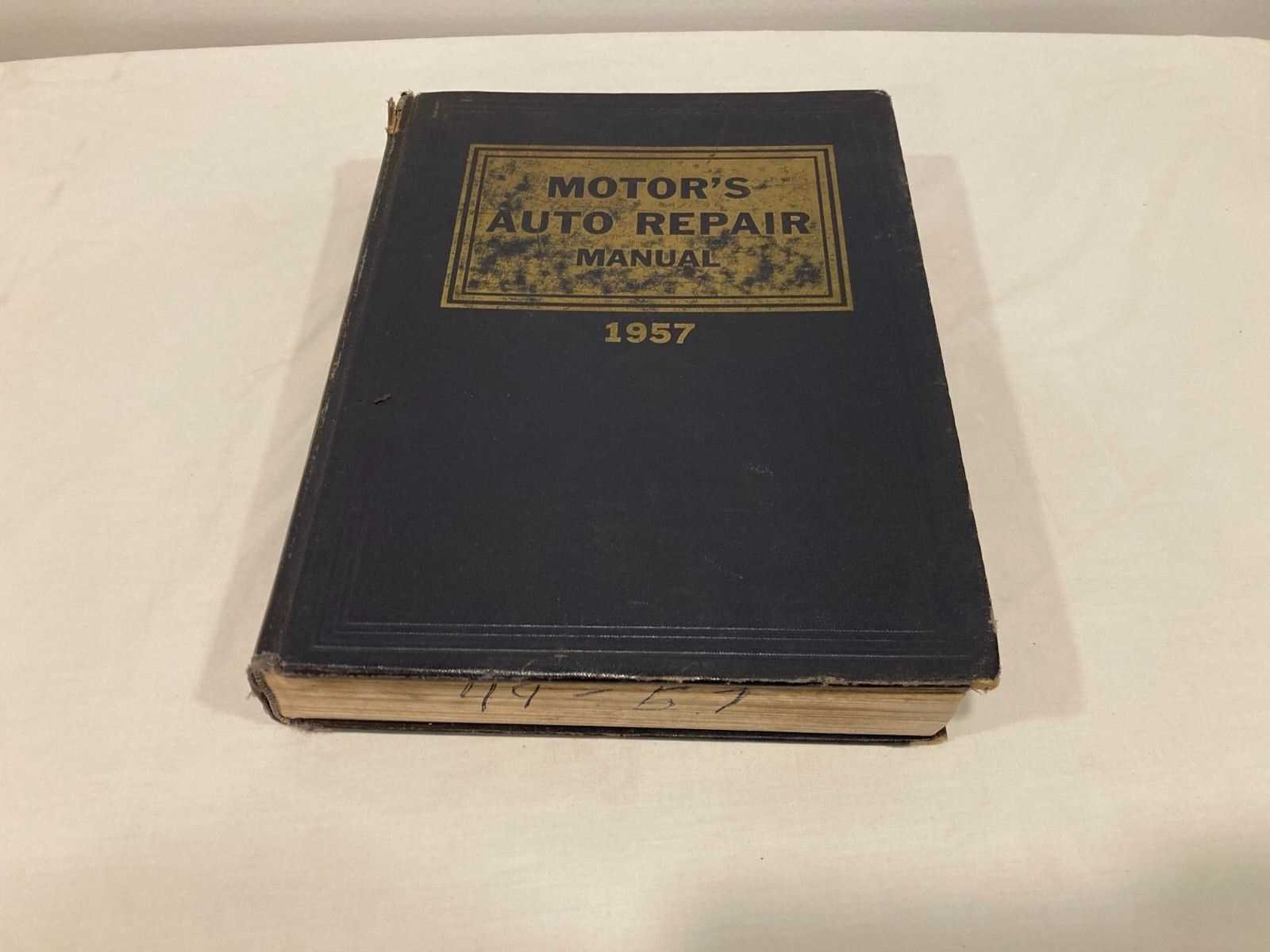 motors auto repair manual 1957