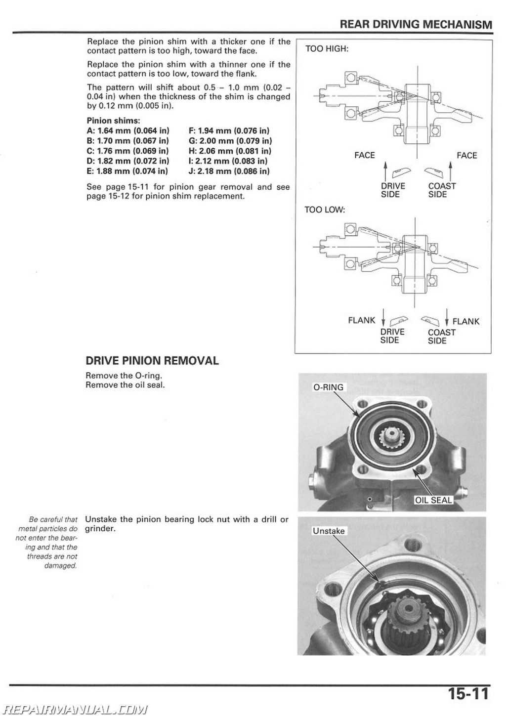 honda fourtrax 250 repair manual