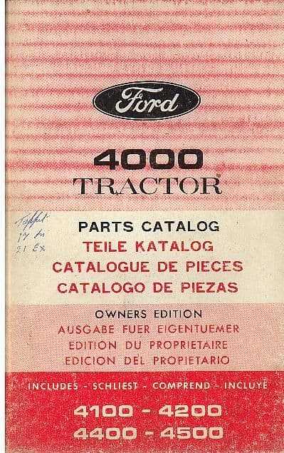 ford 4000 tractor repair manual