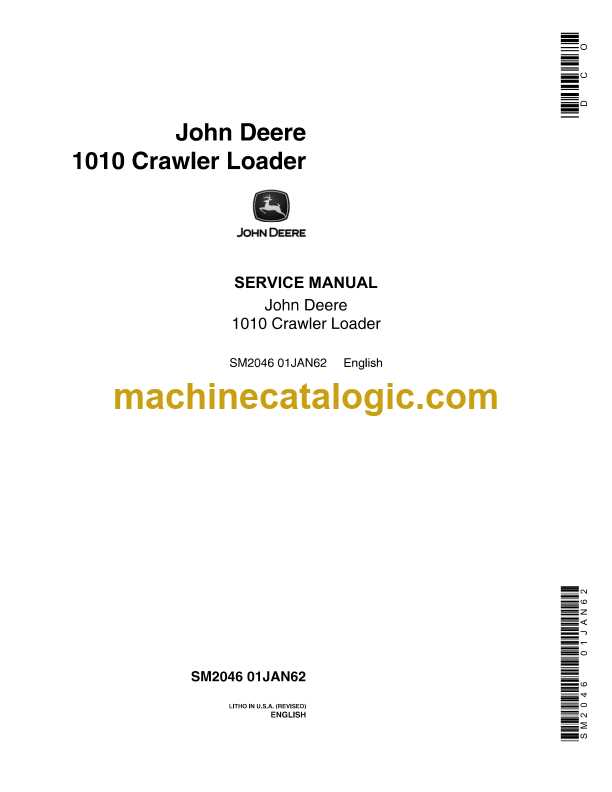 john deere 1010 repair manual