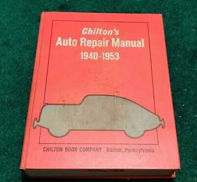 used chilton auto repair manual