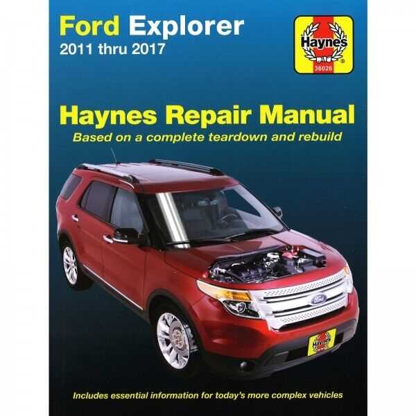 2017 ford explorer repair manual