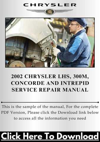 2000 chrysler lhs repair manual