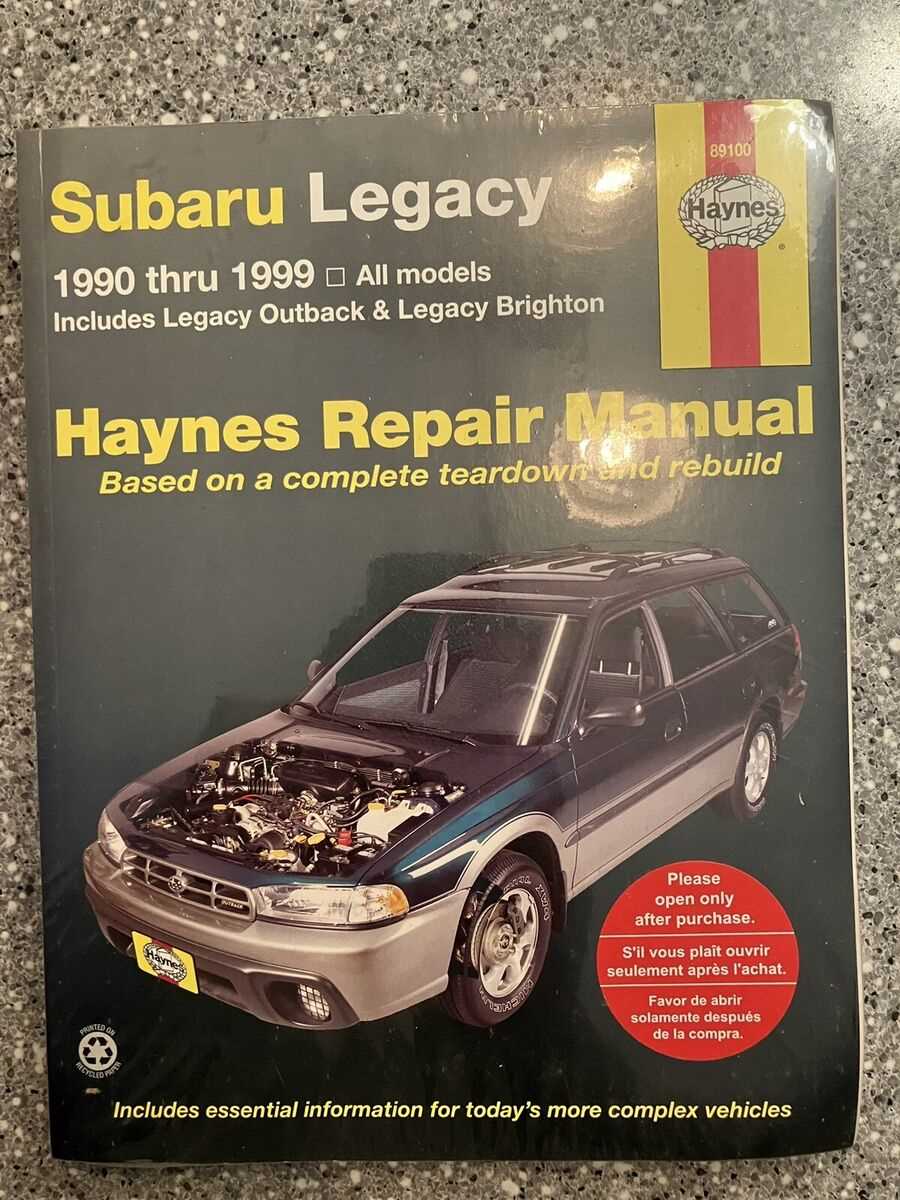 subaru outback repair manual