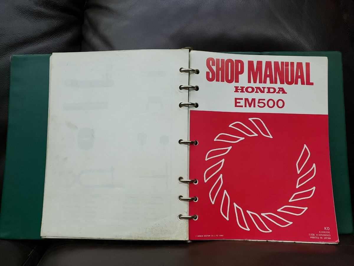 honda em500 generator repair manual