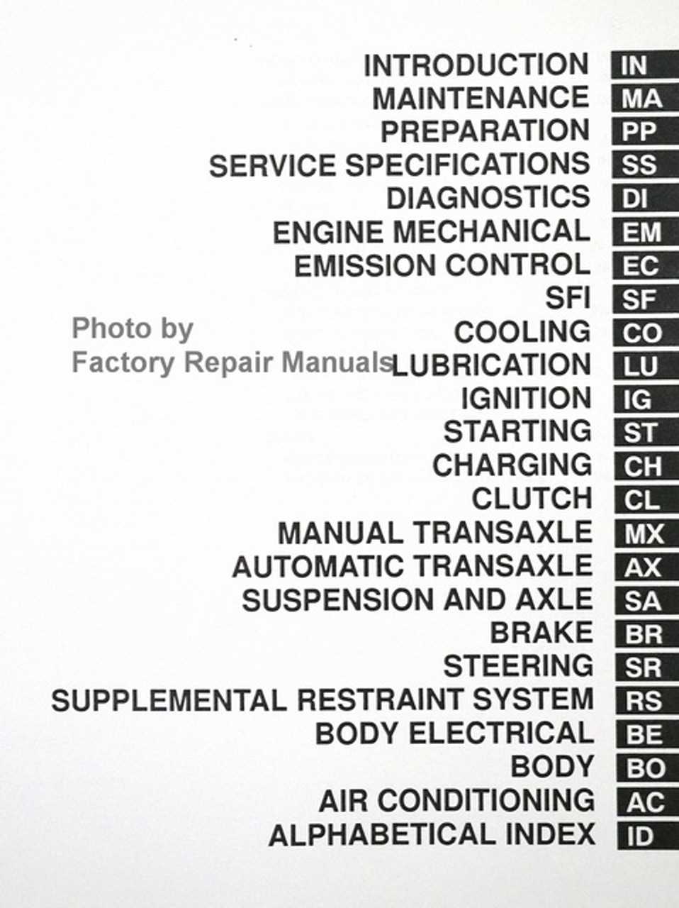 1998 toyota celica repair manual