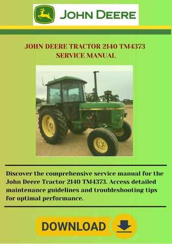 john deere 2140 repair manual