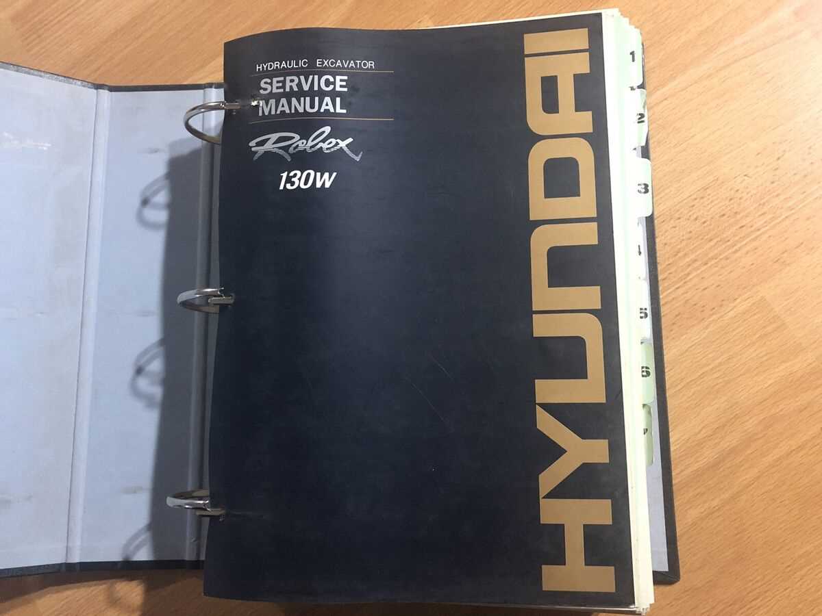 hyundai excavator repair manual