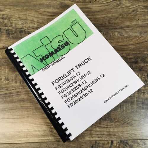 komatsu forklift repair manual