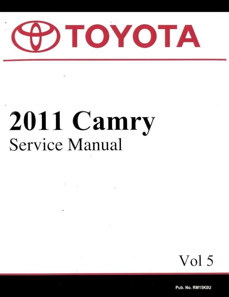 2011 toyota camry repair manual