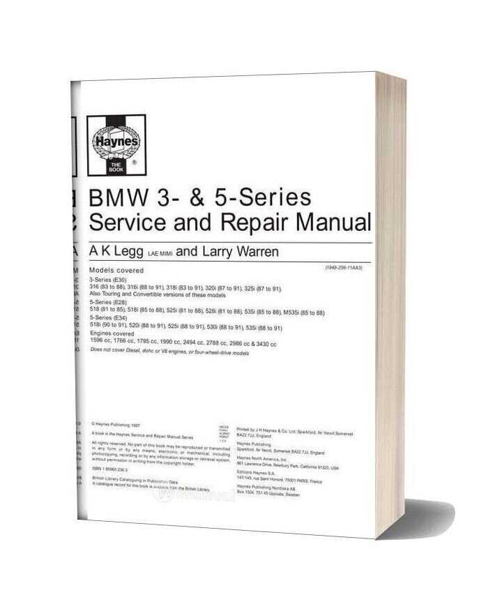 bmw 318i repair manual