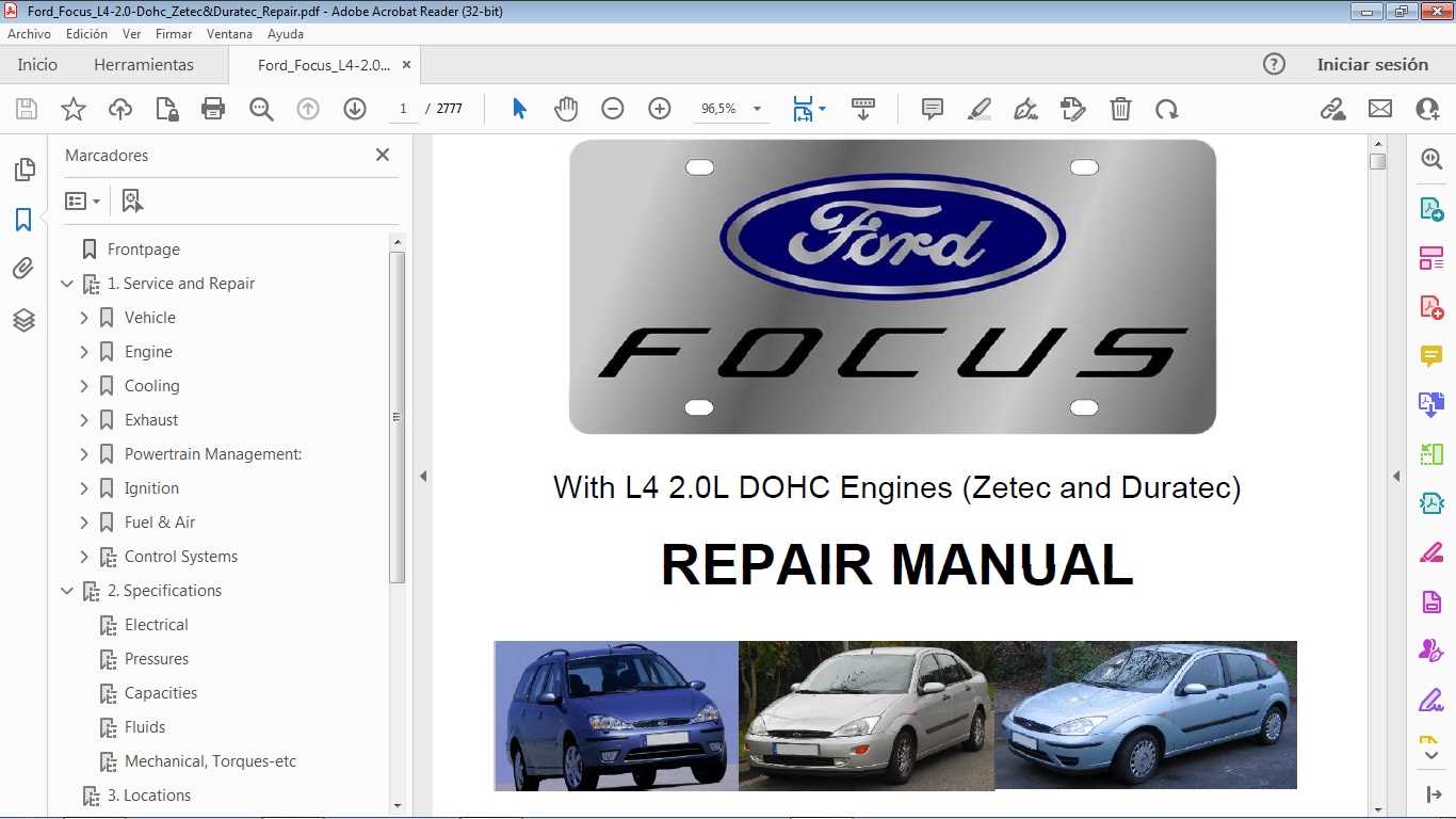 2007 ford focus repair manual