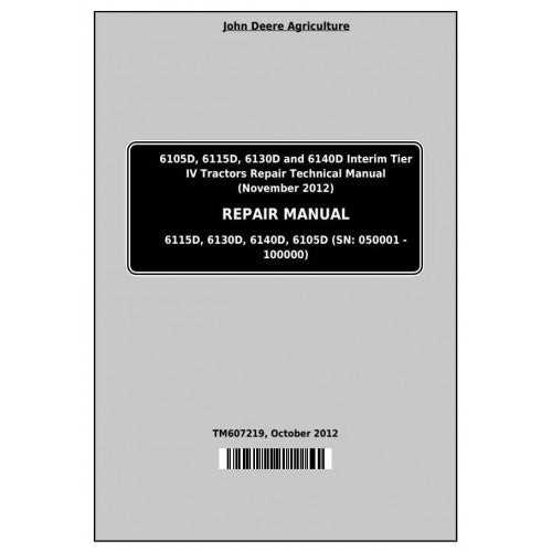 john deere 6115d repair manual