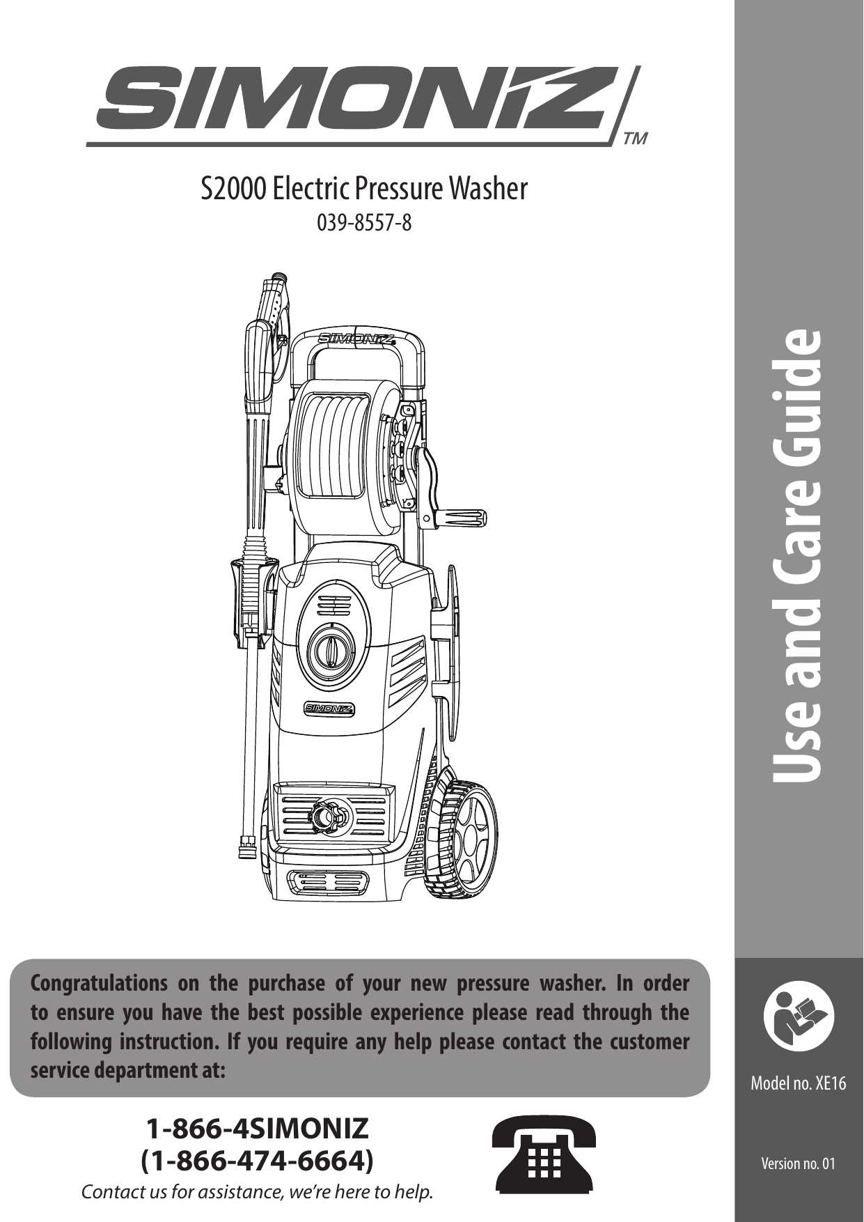 simoniz pressure washer repair manual