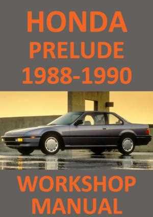 1988 honda prelude repair manual