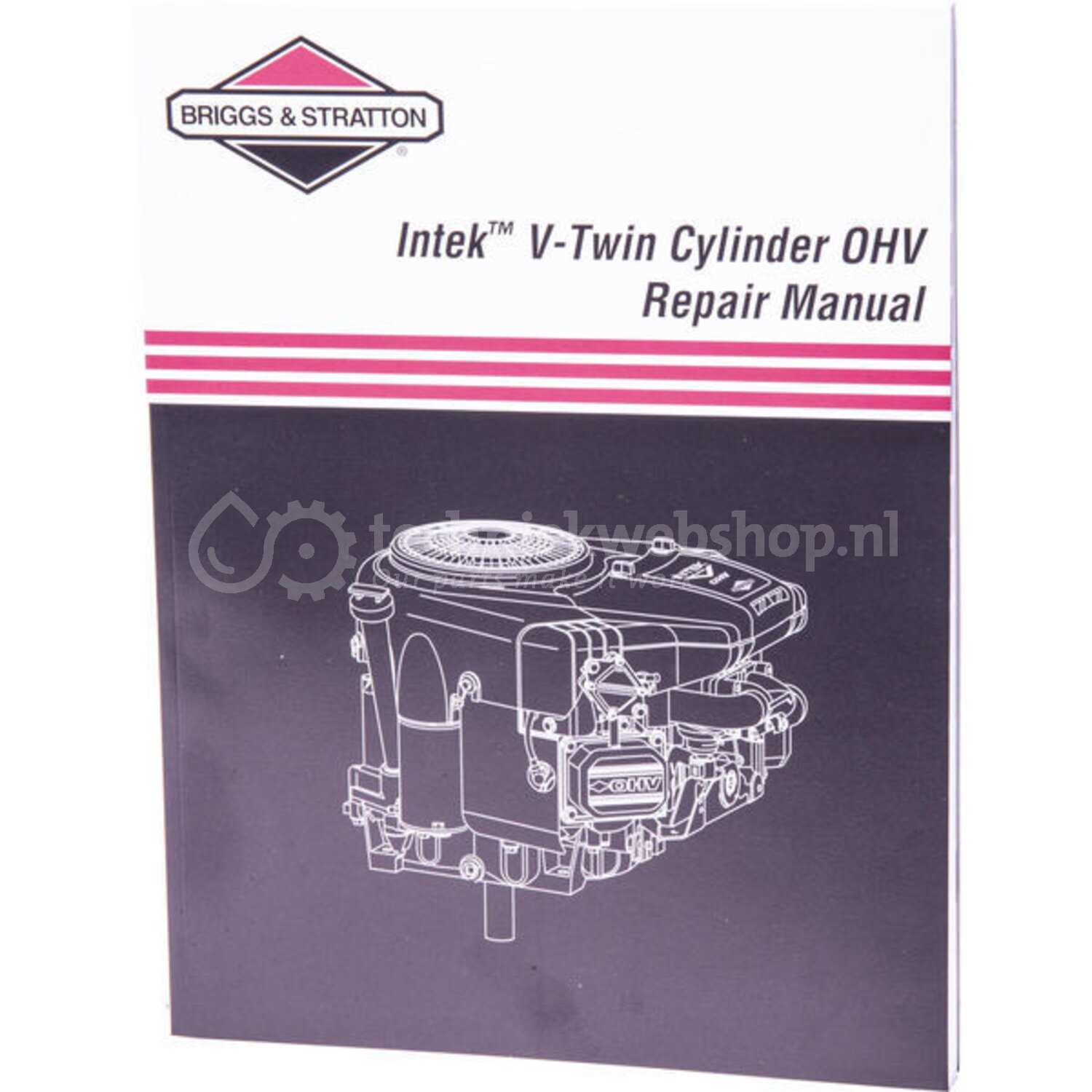 briggs and stratton intek v twin repair manual