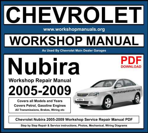 chevrolet optra repair manual