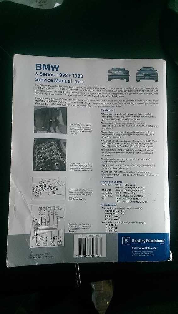 bmw e36 m3 repair manual