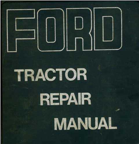 ford tractor repair manual