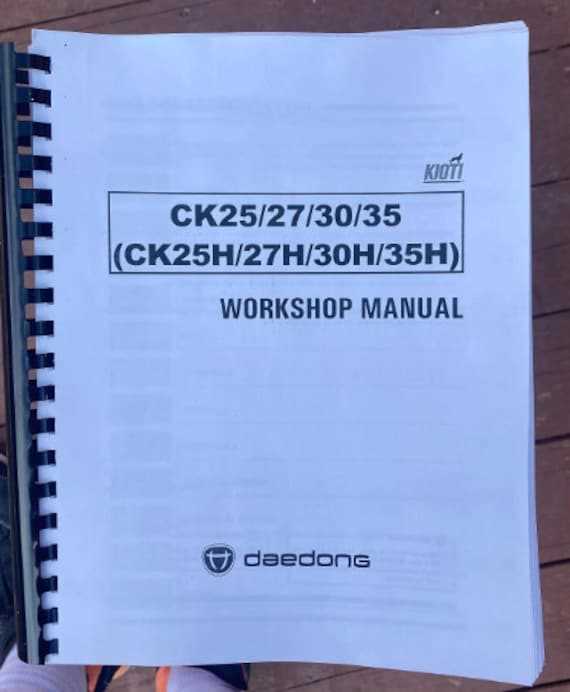 kioti ck30 repair manual