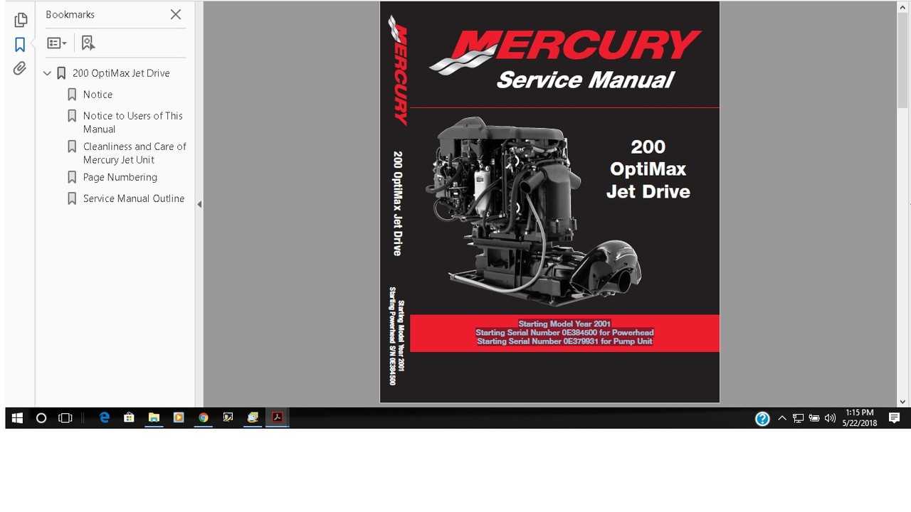 mercury optimax repair manual