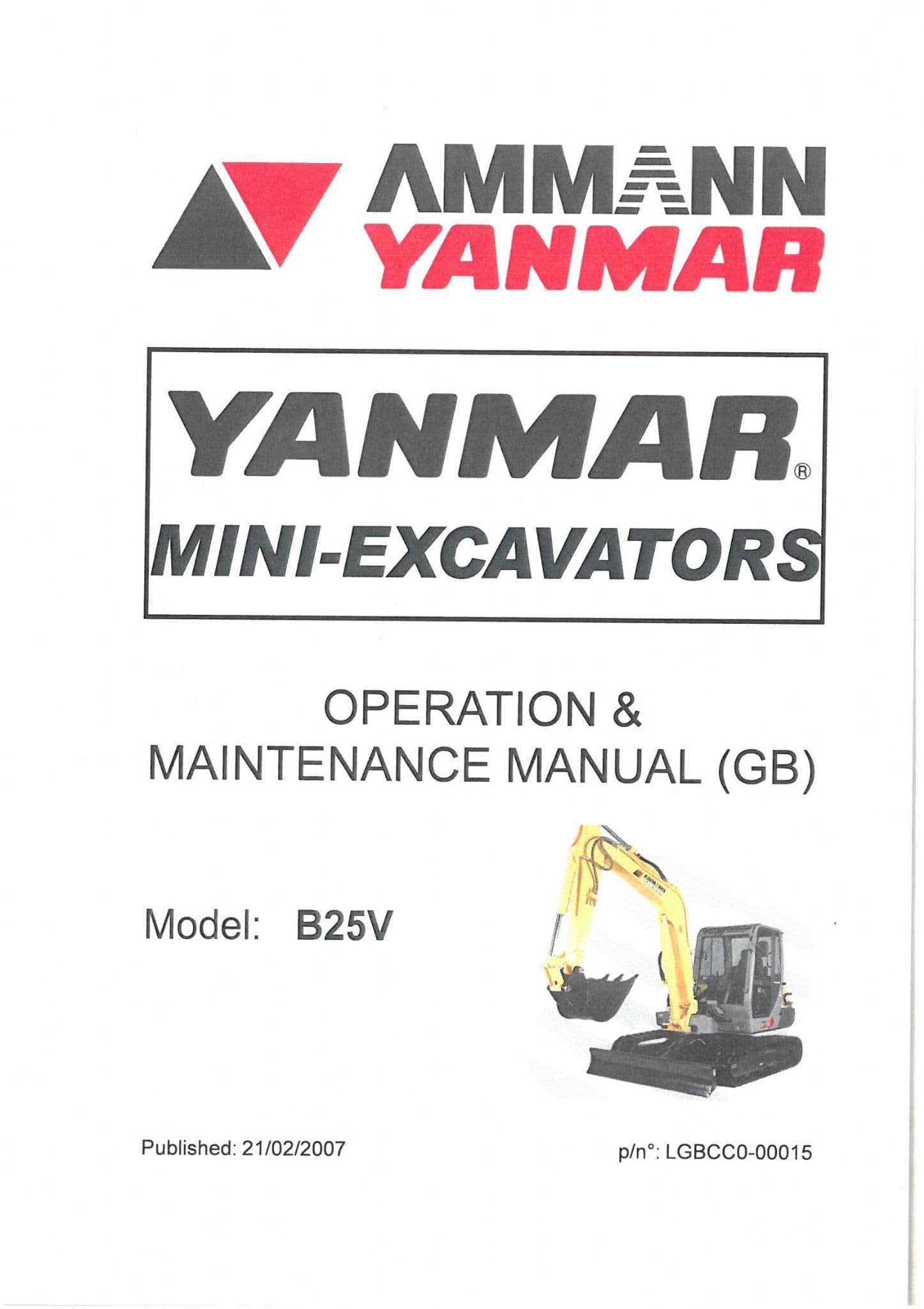 yanmar excavator repair manual