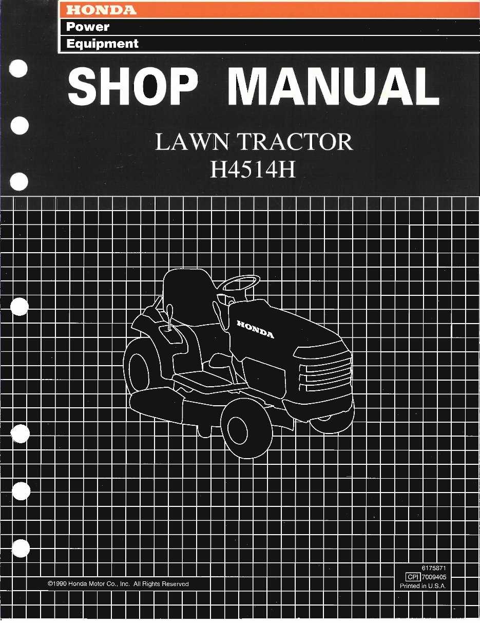 honda 4514 lawn tractor repair manual