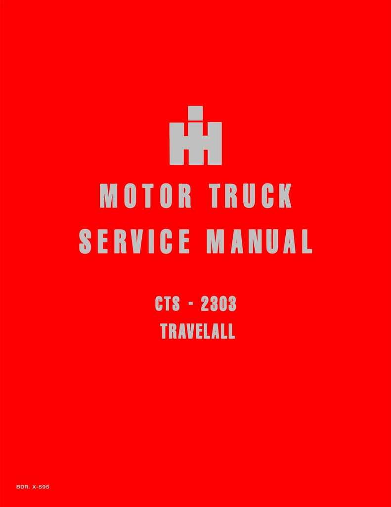 international truck repair manuals