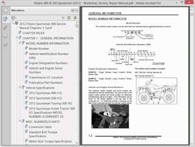 polaris 400 sportsman repair manual