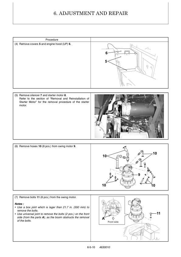 yanmar excavator repair manual