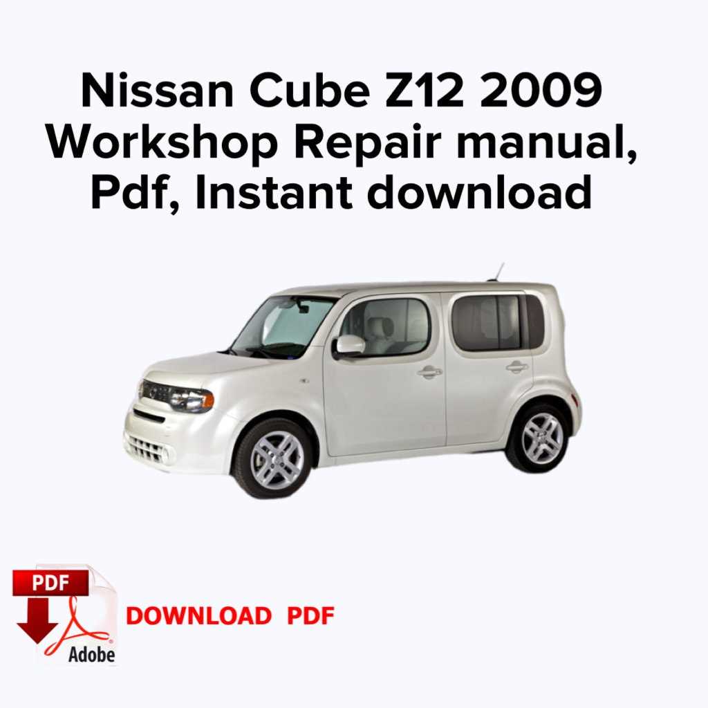 2009 nissan cube repair manual