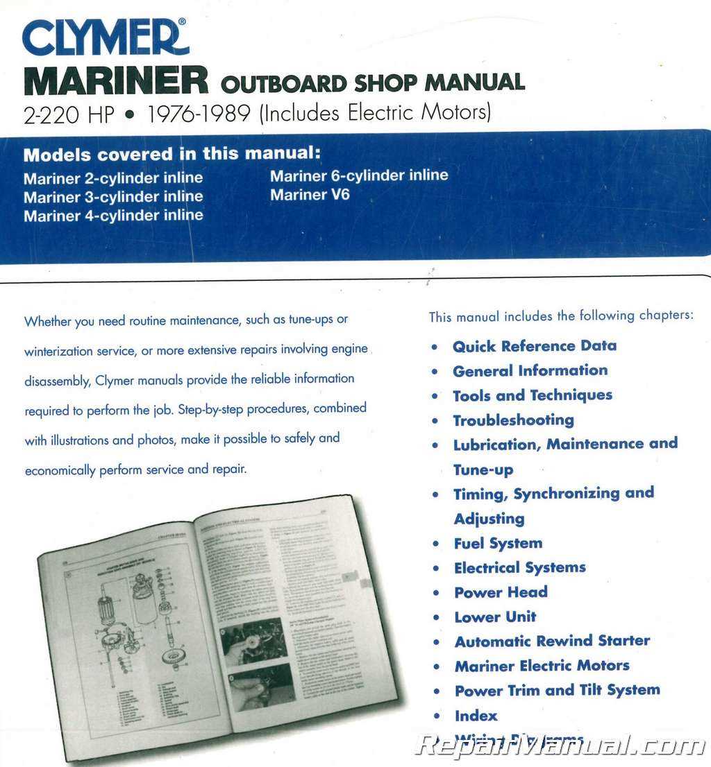 outboard engine repair manual