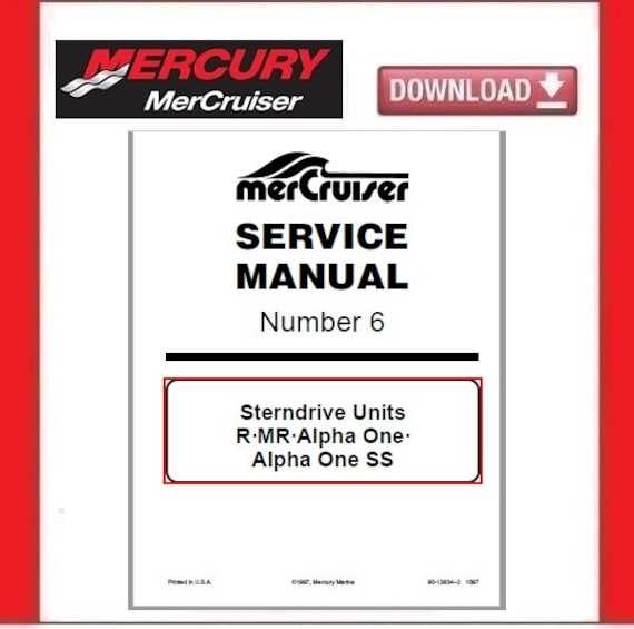 mercruiser sterndrive repair manual