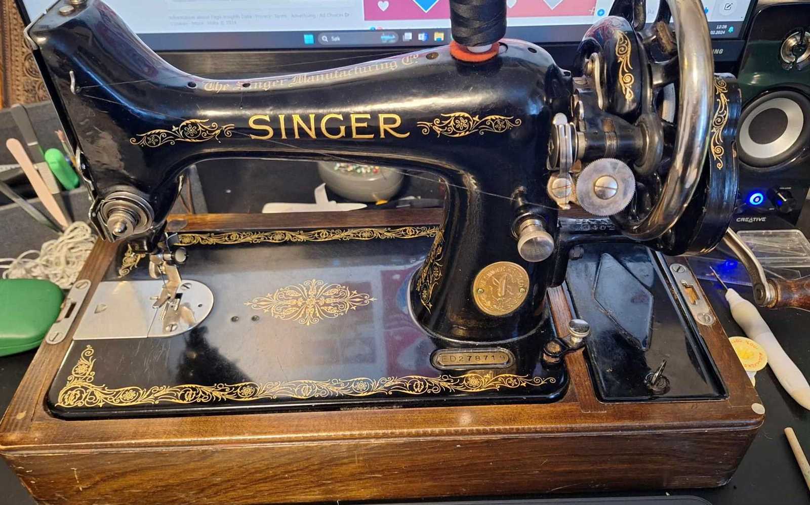 antique singer sewing machine repair manual