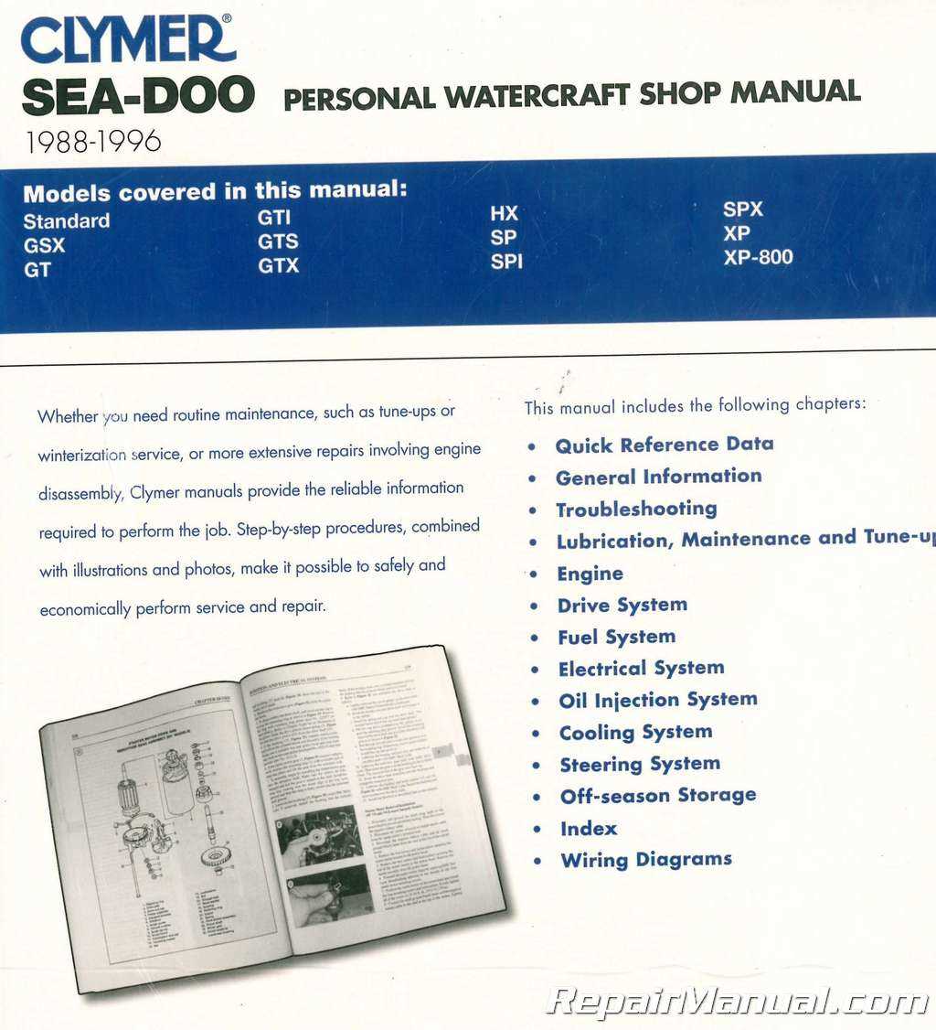 1996 seadoo gtx repair manual