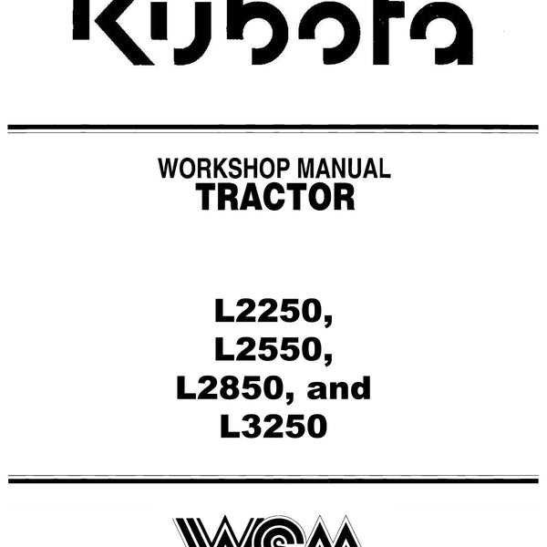 kubota l2800 repair manual