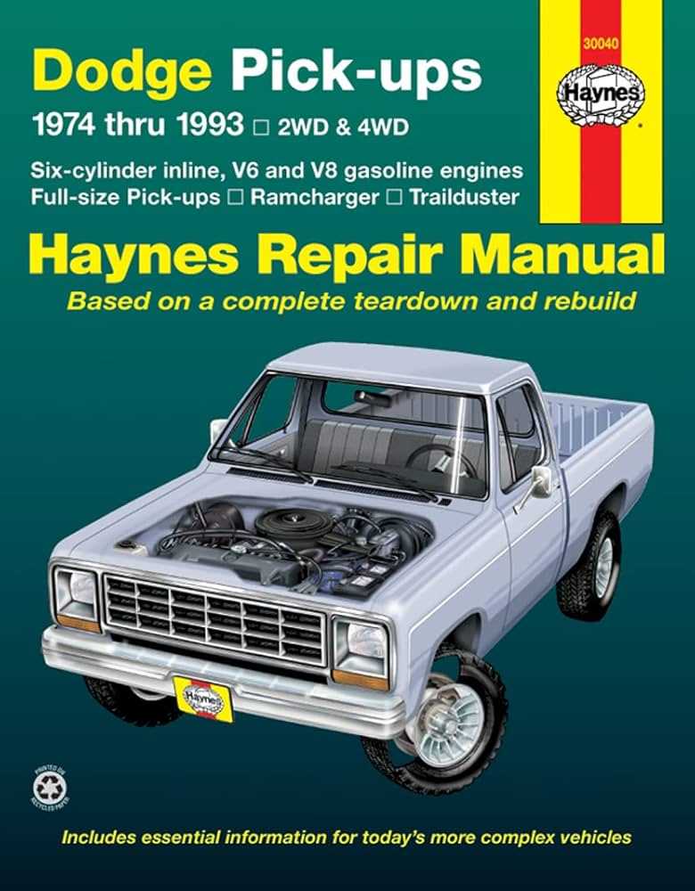 dodge pickup repair manual