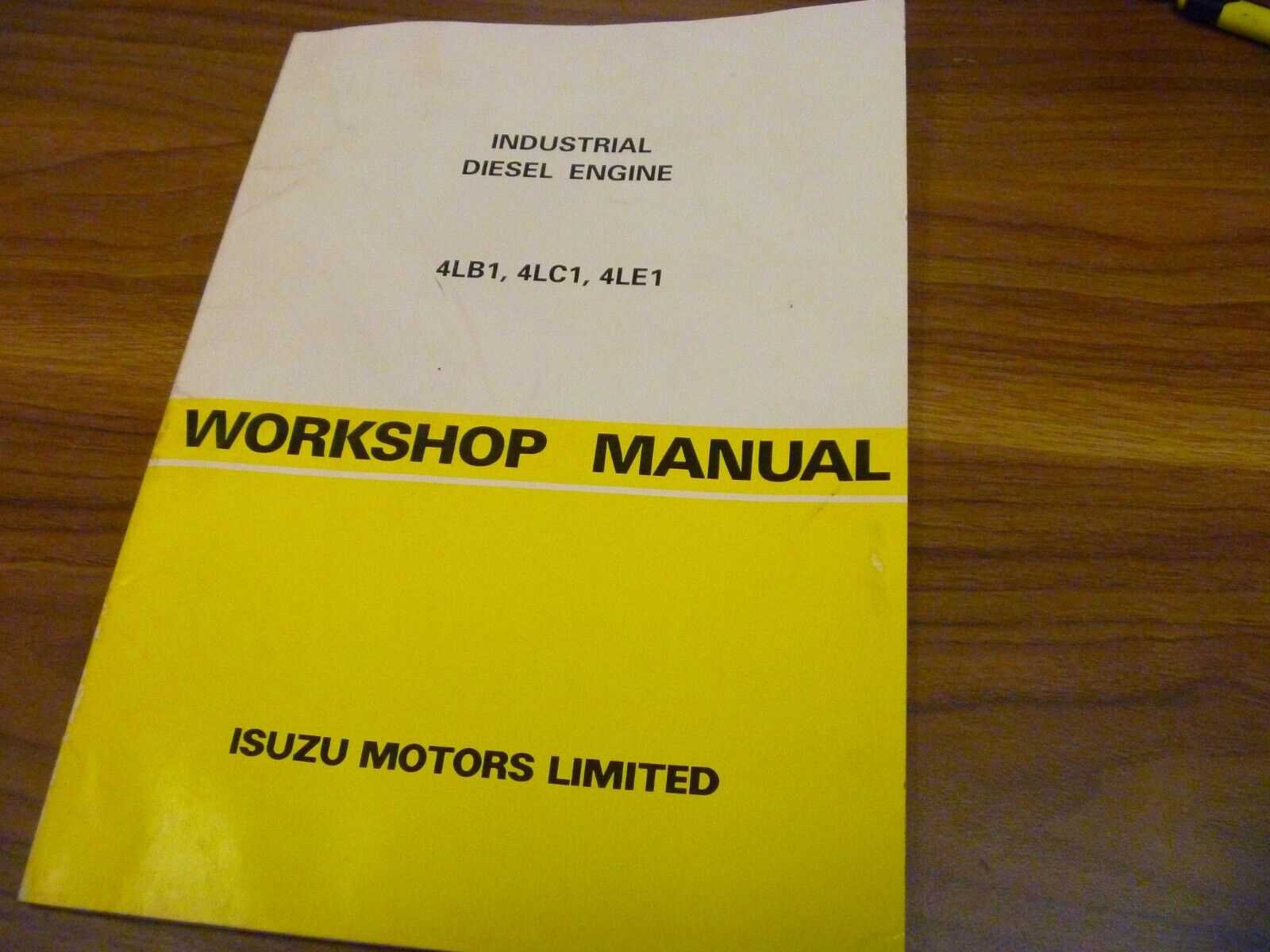 isuzu 4le1 repair manual