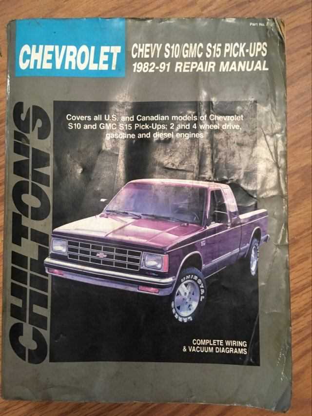 chevrolet s10 repair manual