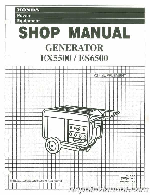 honda es6500 repair manual