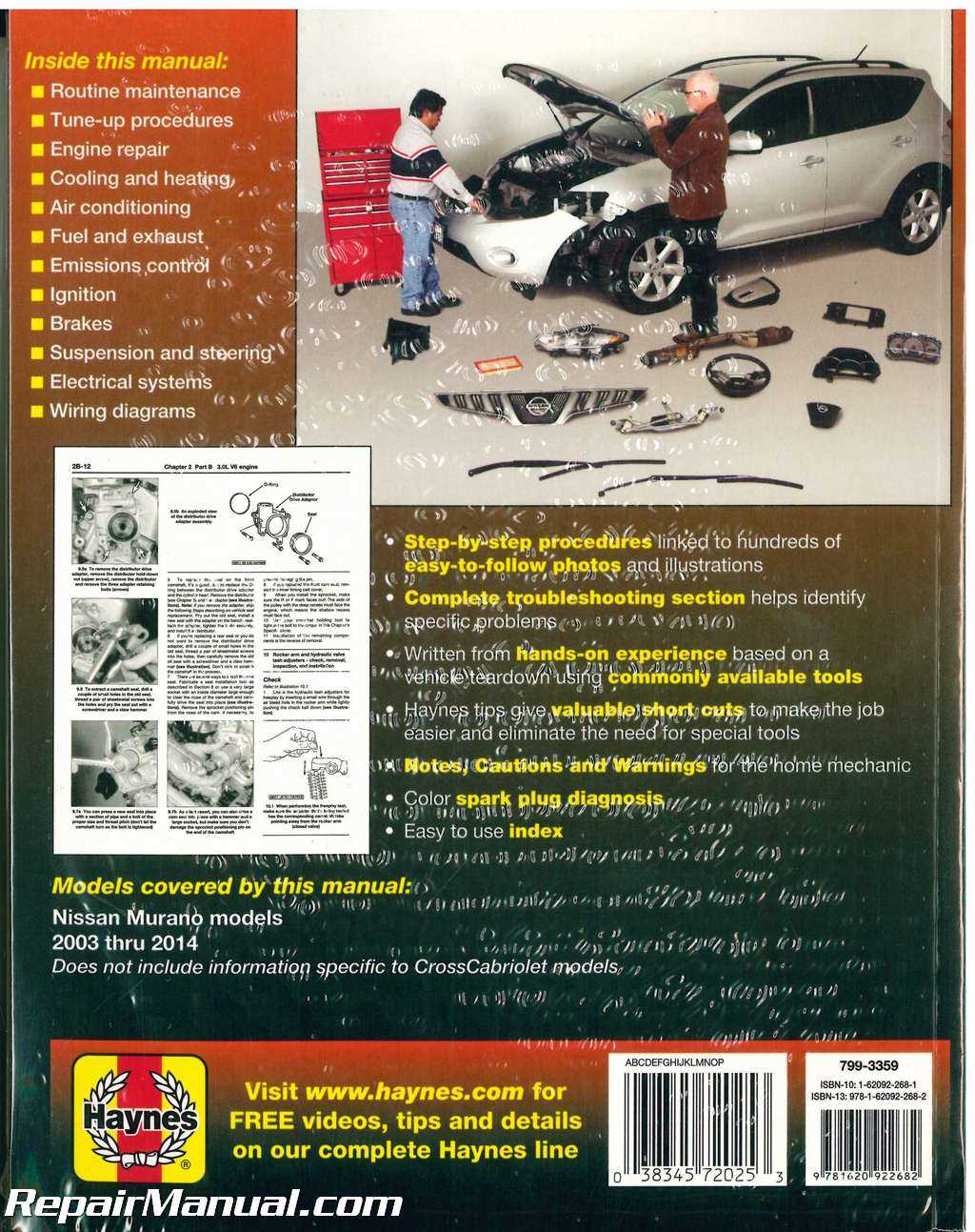 2003 nissan murano repair manual